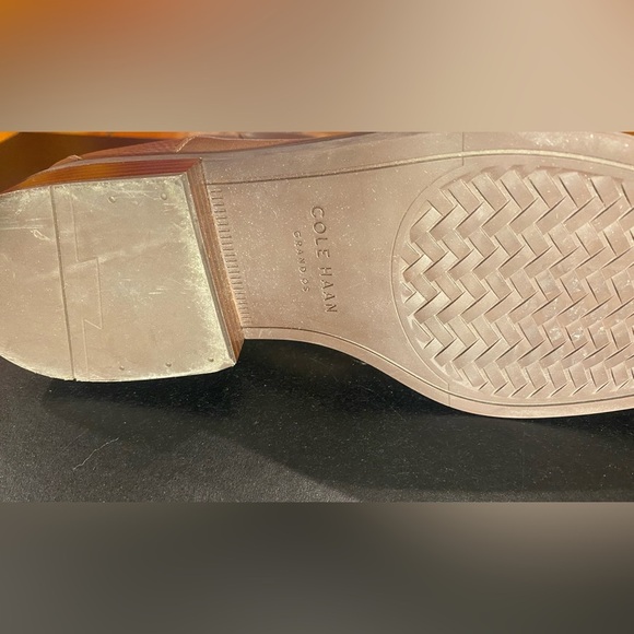 Cole Haan River W26414 Boots Women’s Tan Leather Ankle Chelsea Bootie Size 11B - Picture 7 of 10